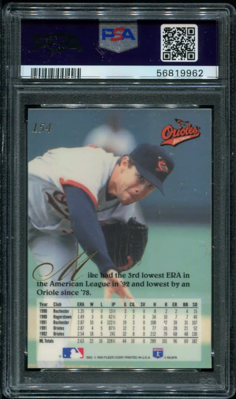 Flair Mike Mussina Psa Hof All Star Cards Inc