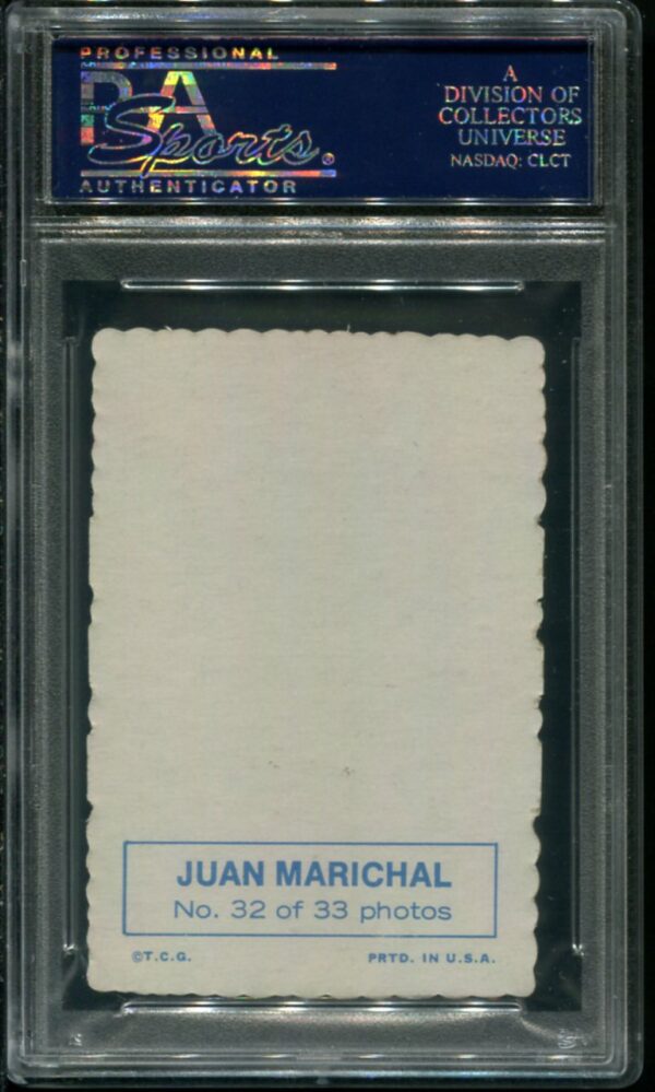 1969 Topps Deckle Edge 32 Juan Marichal PSA 6 HOF 23592355 All