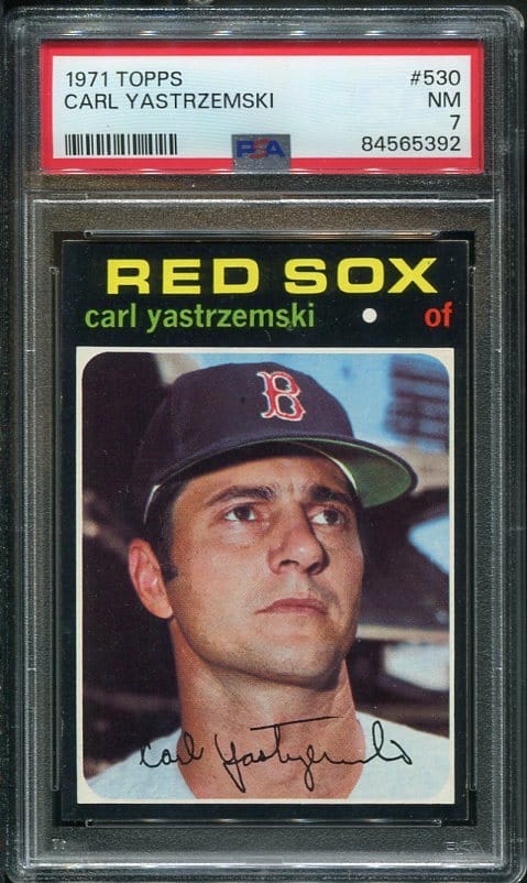 1971 Topps 530 Carl Yastrzemski PSA 7 HOF 84565392 All Star Cards Inc