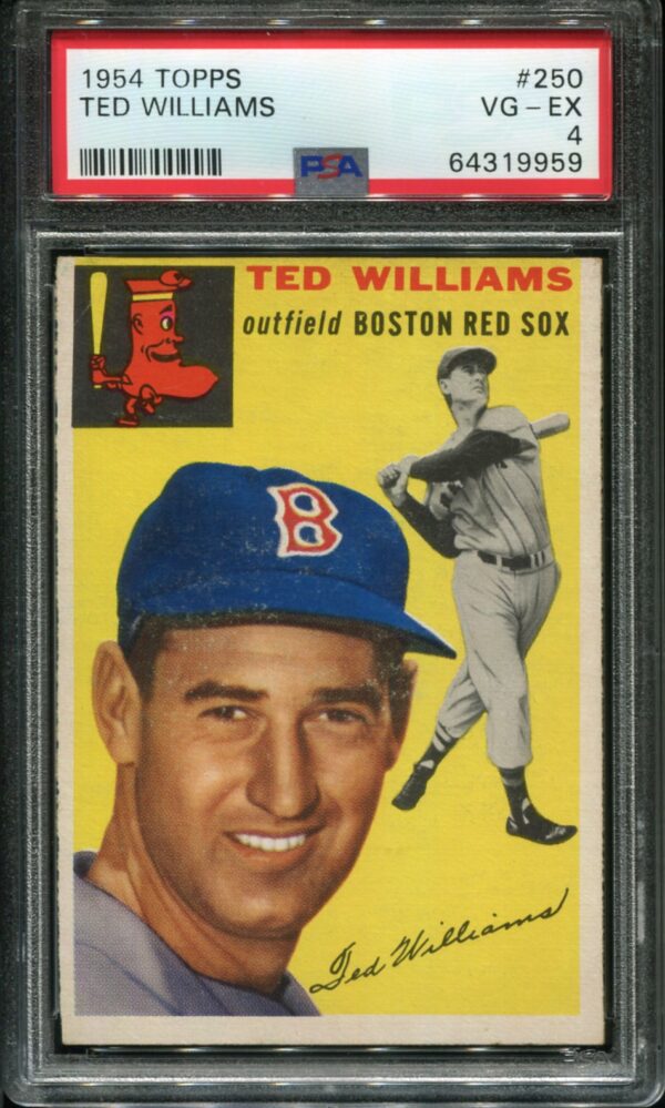 1954 Topps #250 Ted Williams PSA 4 HOF 9959