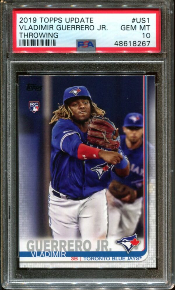 2019 Topps Update #US1 Vladimir Guerrero, Jr. RC (Throwing) PSA 10 (48618267)