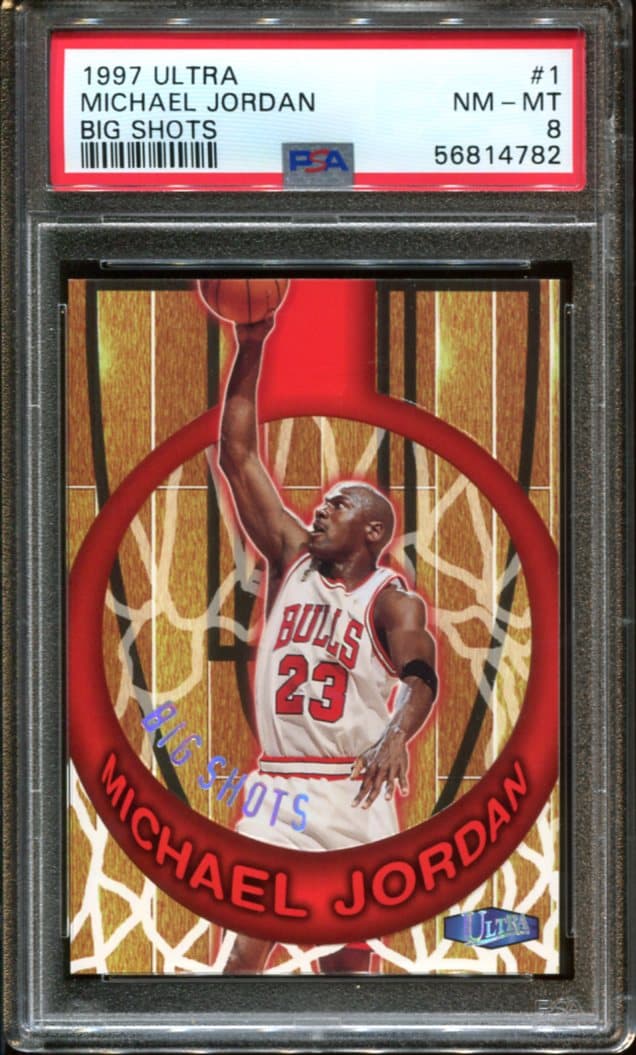 1997 Ultra #1 Michael Jordan Big Shots PSA 8 (56814782) - All Star ...