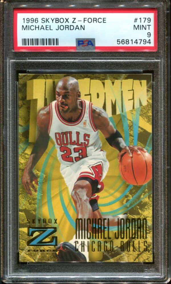 1996 SkyBox Z-Force #179 Michael Jordan PSA 9 HOF (56814794)