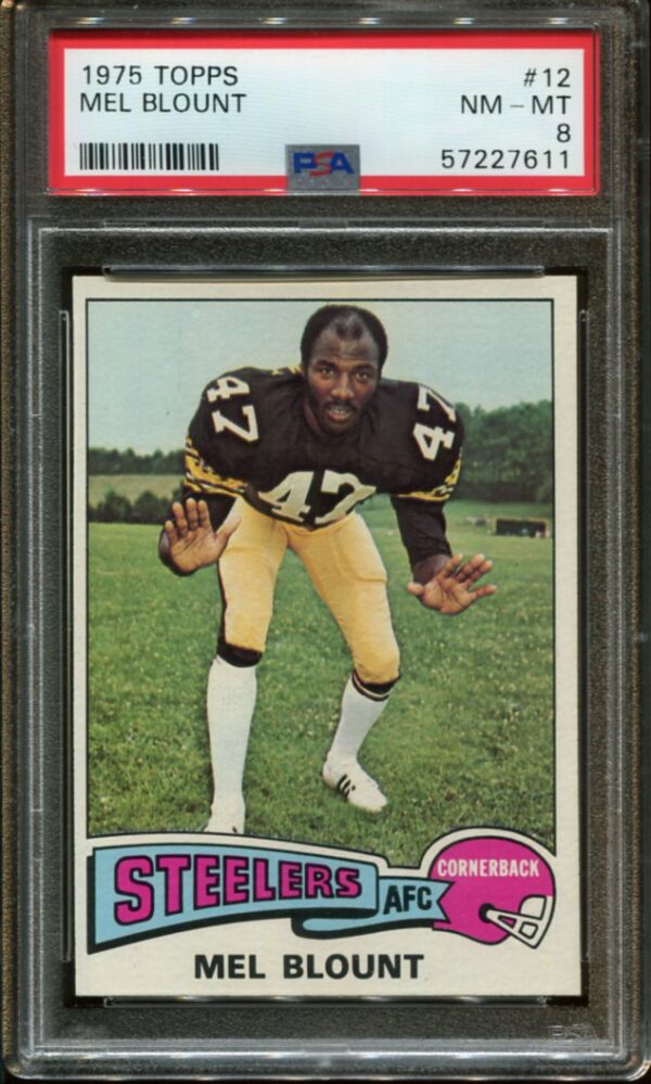 1975 Topps #12 Mel Blount RC PSA 8 HOF 7611