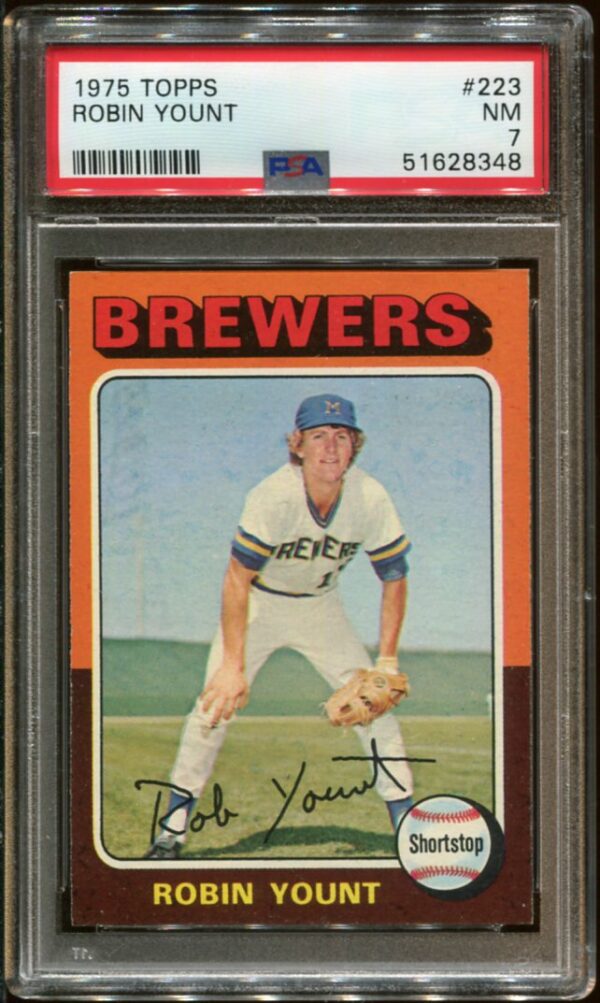 1975 Topps #223 Robin Yount RC PSA 7 HOF (51628348)