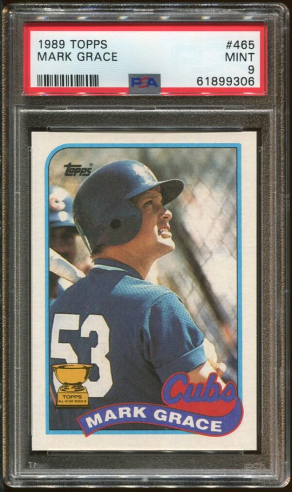 1989 Topps #465 Mark Grace PSA 9 (61899306)