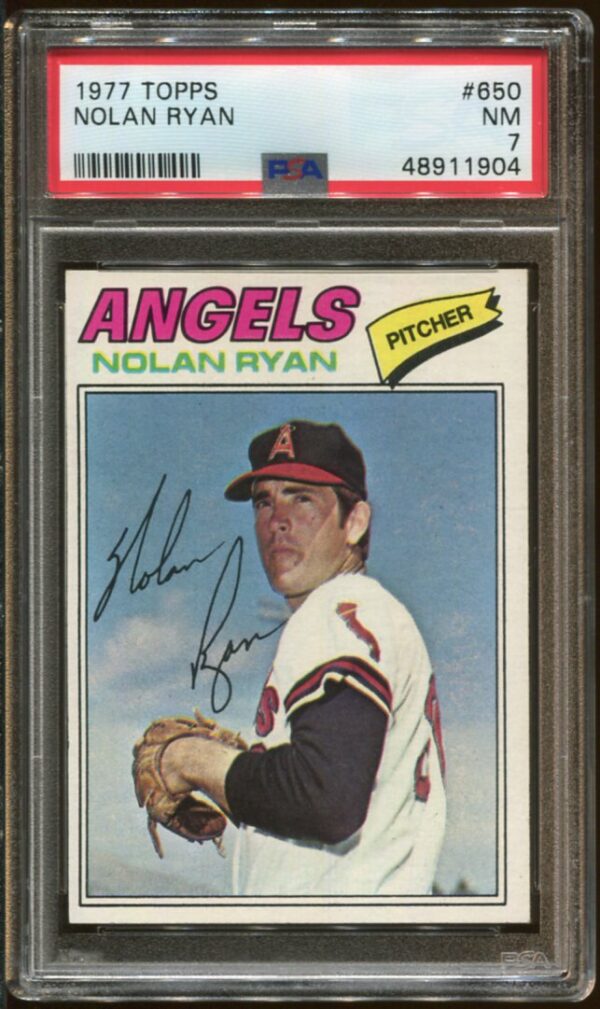 1977 Topps #650 Nolan Ryan PSA 7 HOF (48911904)