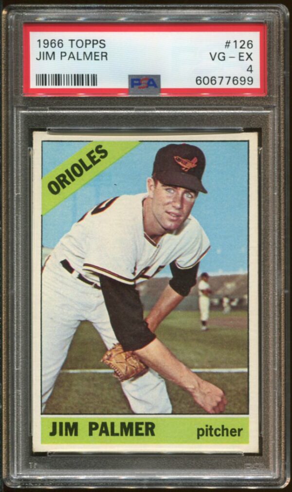 1966 Topps #126 Jim Palmer RC PSA 4 HOF (60677699)