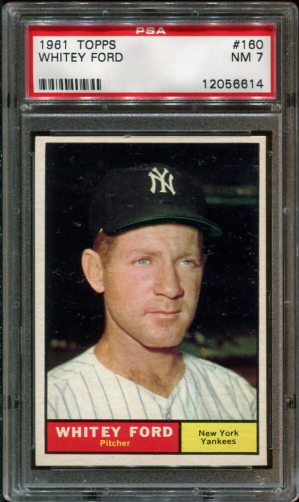 1961 Topps #160 Whitey Ford PSA 7 HOF (12056614)