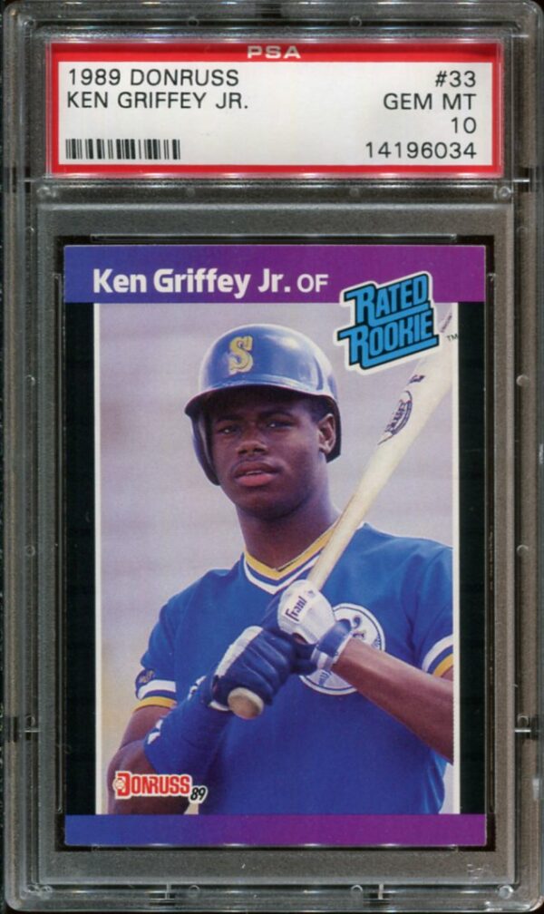 1989 Donruss #33 Ken Griffey, Jr. RC PSA 10 HOF (14196034)