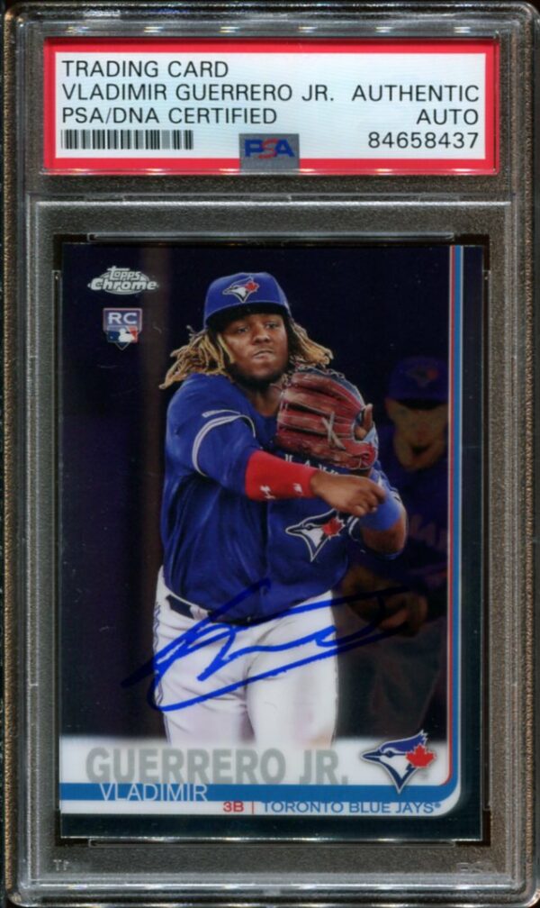 2019 Topps Chrome Update #21 Vladimir Guerrero, Jr. RC Autographed PSA/DNA Authentic (84658437)