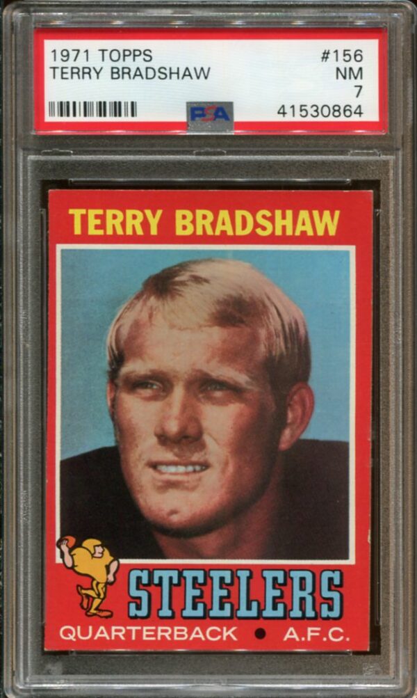 1971 Topps #156 Terry Bradshaw RC PSA 7 HOF (41530864)