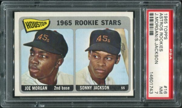 1965 Topps #16 Joe Morgan RC PSA 7 (14601743) - Image 3