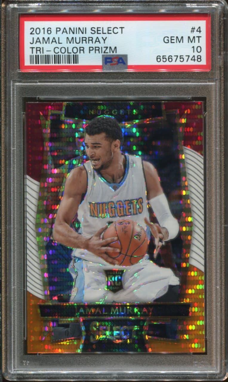 2016 Panini Select #4 Jamal Murray Tri-Color Prizm RC PSA 10