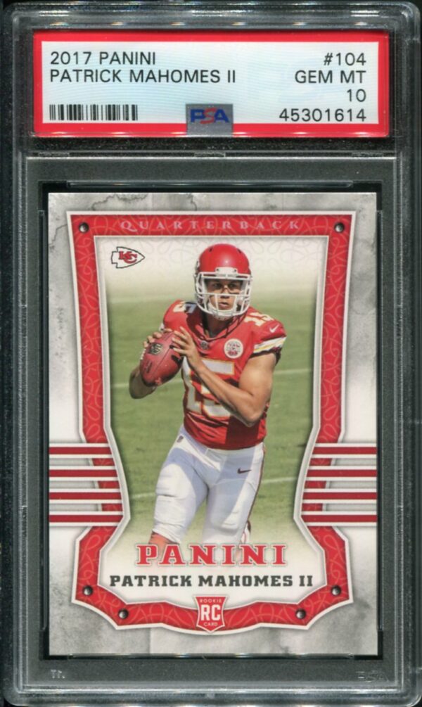 2017 Panini #104 Patrick Mahomes RC PSA 10 (45301614)