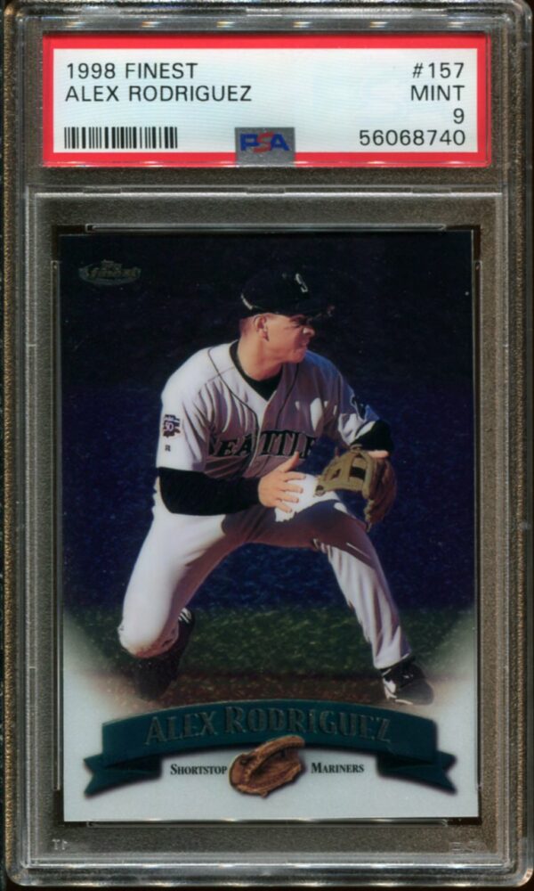 1998 Topps Finest #157 Alex Rodriguez PSA 9 (56068740)