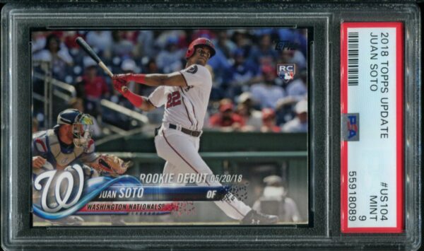 2018 Topps Update #US104 Juan Soto PSA 9 (55918089) - Image 3