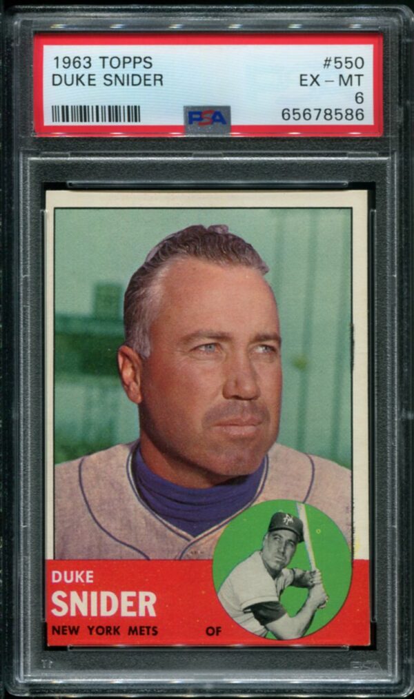 1963 Topps #550 Duke Snider PSA 6 HOF (65678586)