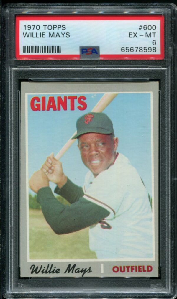 1970 Topps #600 Willie Mays PSA 6 HOF (65678598)