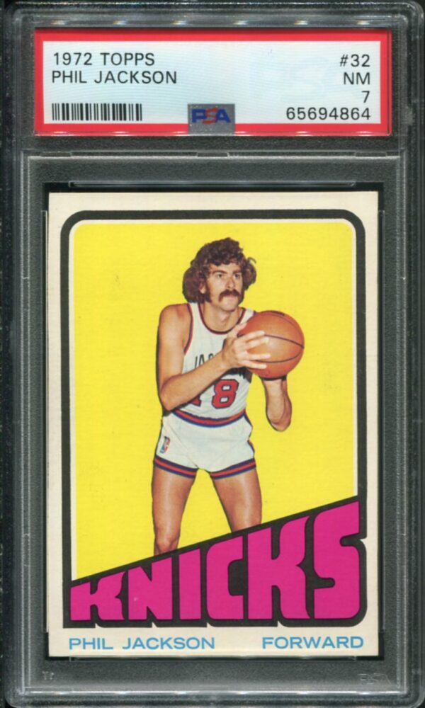 1972 Topps #32 Phil Jackson RC PSA 7 HOF (65694864)