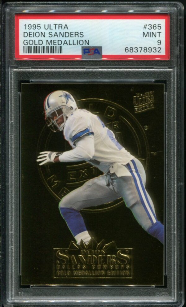 1995 Fleer Ultra #365 Deion Sanders Gold Medallion PSA 9 HOF (68378932)