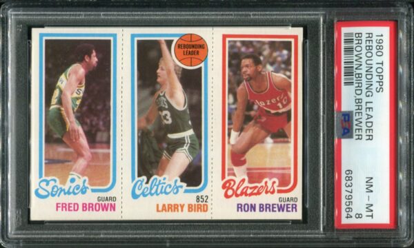 1980 Topps Larry Bird PSA 8 HOF (68379564) - Image 3