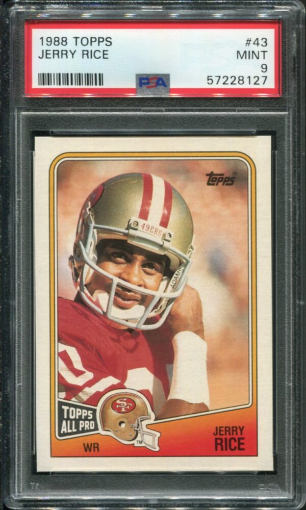 1988 Topps #43 Jerry Rice PSA 9 HOF (57228127)