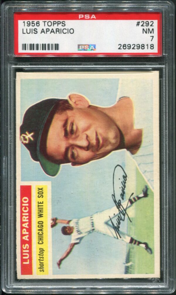 1956 Topps #292 Luis Aparicio RC PSA 7 HOF (26929818)