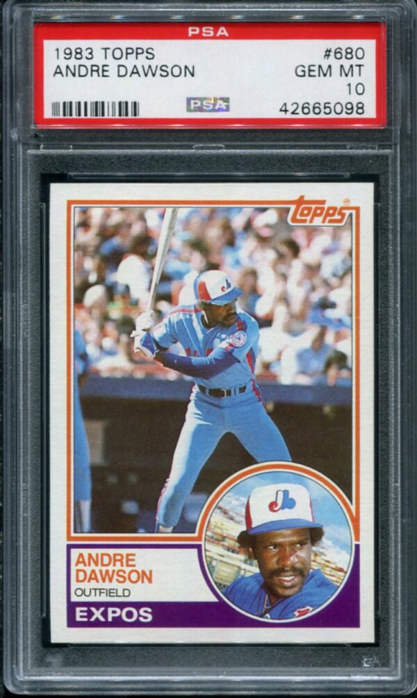 1983 Topps #680 Andre Dawson PSA 10 HOF (42665098)