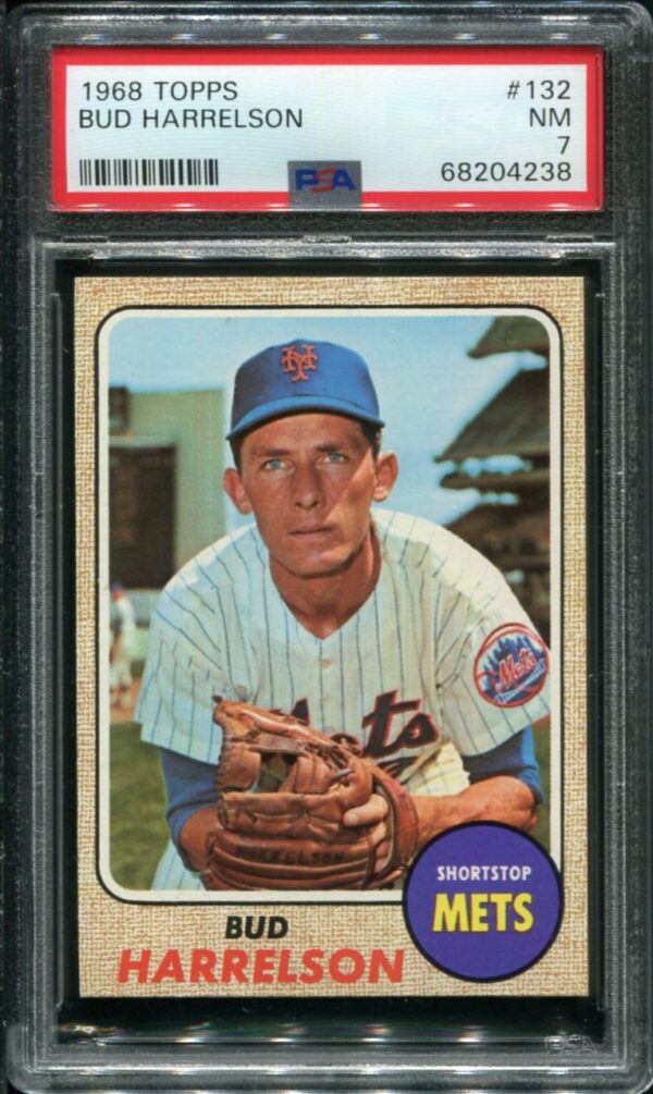 1968 Topps #132 Bud Harrelson PSA 7 (68204238)