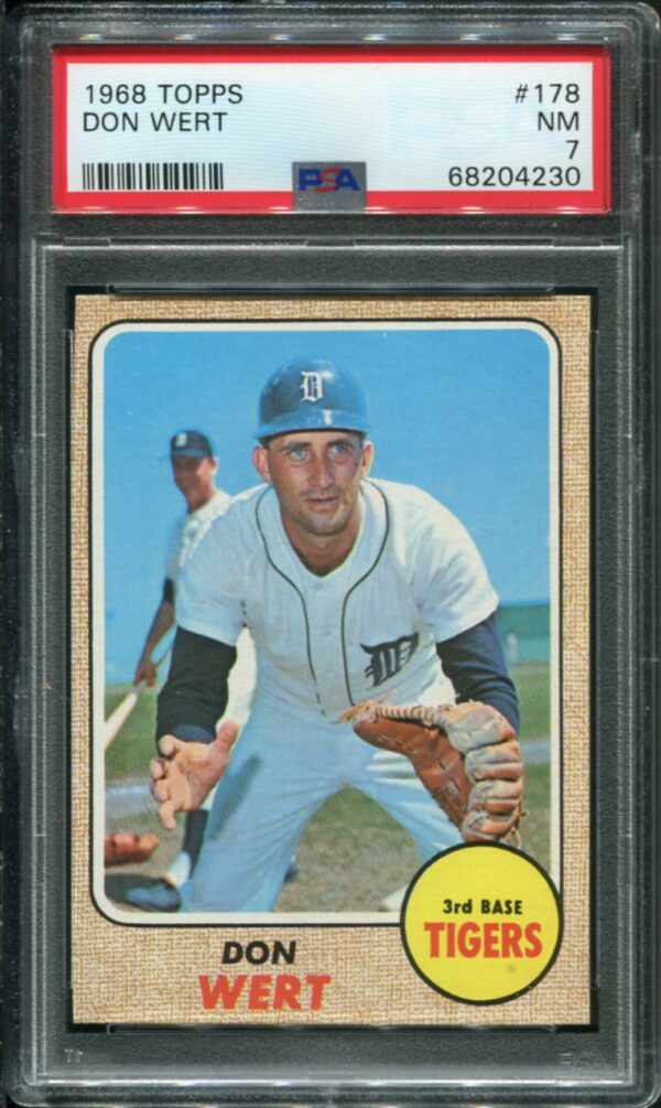 1968 Topps #178 Don Wert PSA 7 (68204230)