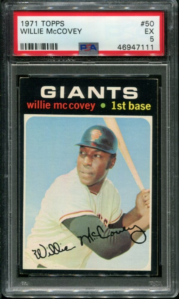 1971 Topps #50 Willie McCovey PSA 5 HOF (46947111)