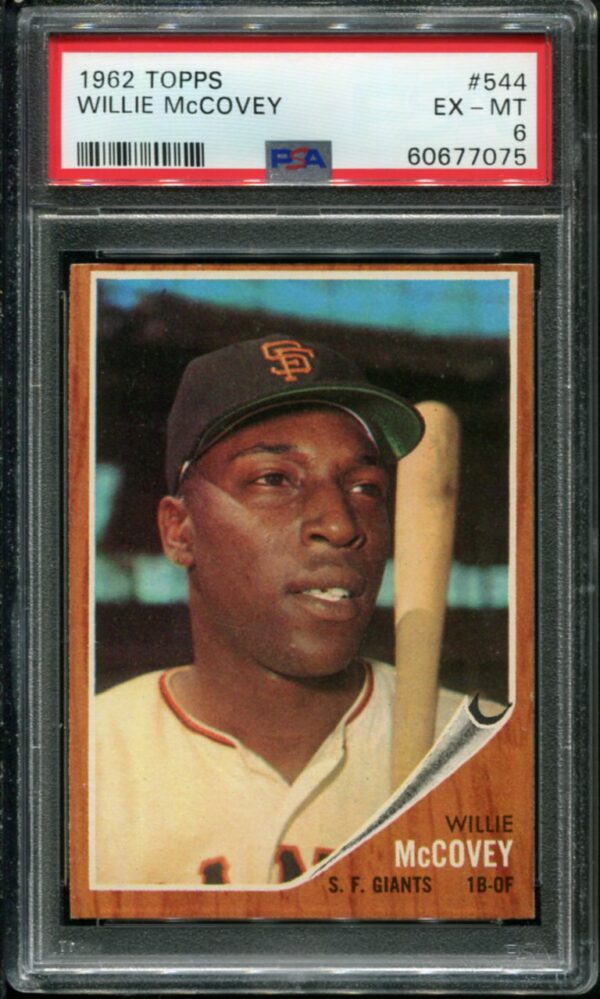 1962 Topps #544 Willie McCovey SP PSA 6 HOF (60677075)