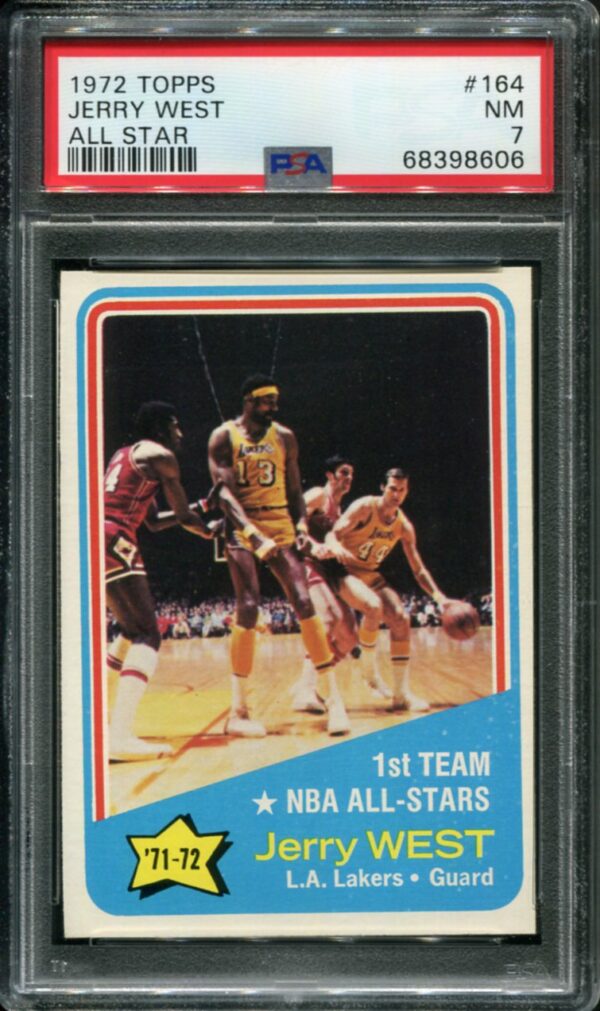 1972 Topps #164 Jerry West All Star PSA 7 HOF (68398606)