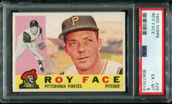 1960 Topps #20 Roy Face PSA 6 (60677013) - Image 3