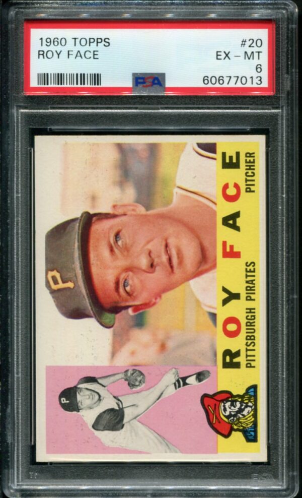 1960 Topps #20 Roy Face PSA 6 (60677013)