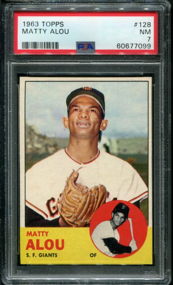 1963 Topps #128 Matty Alou PSA 7 (60677099)