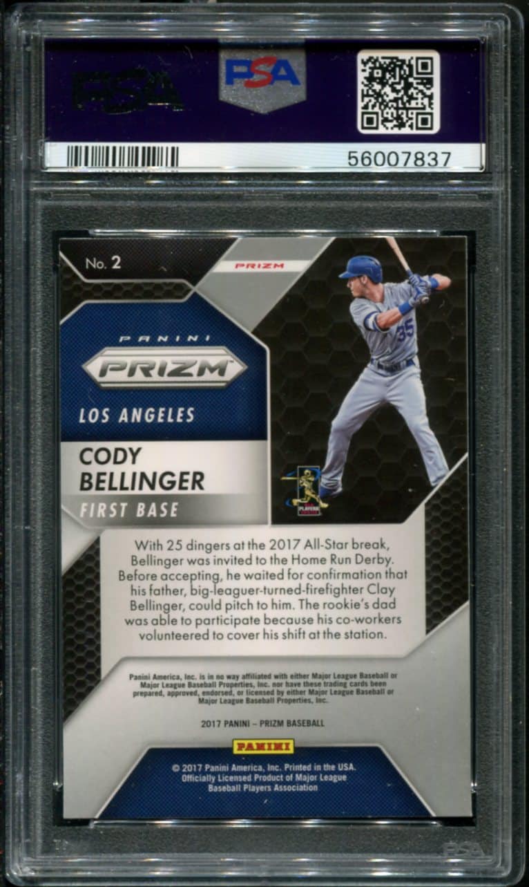 2017 Panini Chronicles Prizm #2 Cody Bellinger RC PSA 10 (56007837