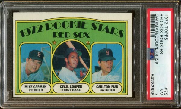 1972 Topps #79 Carlton Fisk RC PSA 7 HOF (54282635) - Image 3