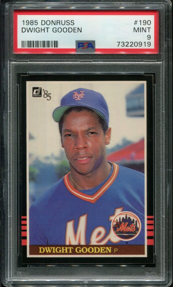 1985 Donruss #190 Dwight Gooden RC PSA 9 (73220919)