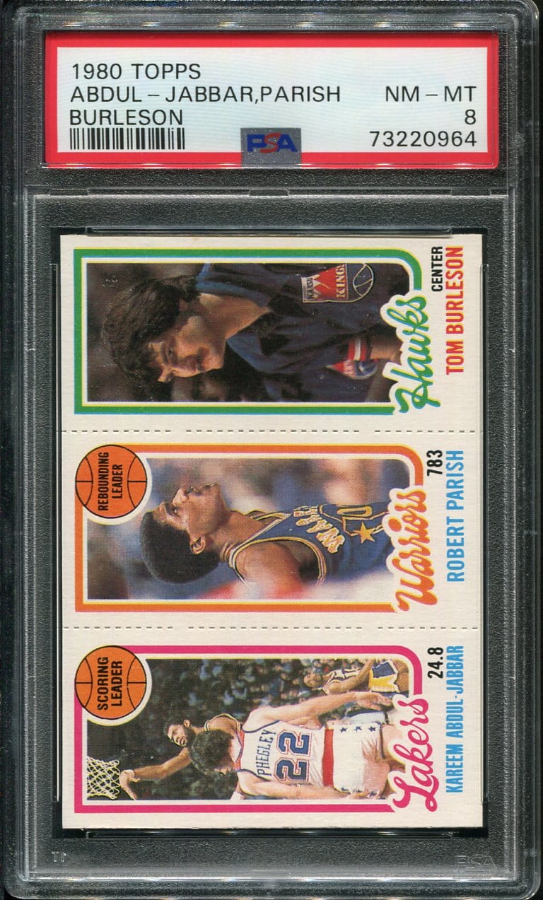 1980 Topps Kareem Abdul-Jabbar/Robert Parish PSA 8 HOF (73220964) - All ...