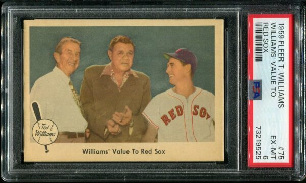 1959 Fleer Ted Williams #75 PSA 6 Baseball Card