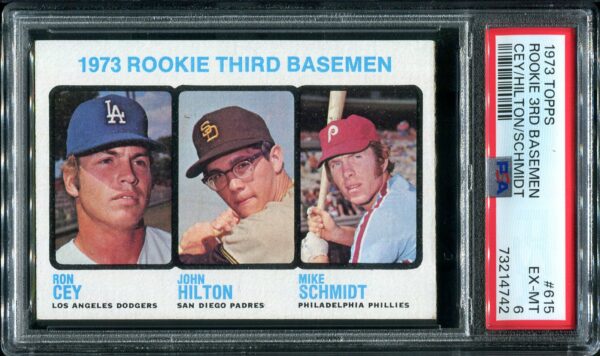 1973 Topps #615 Mike Schmidt PSA 6 Rookie Baseball Card Front