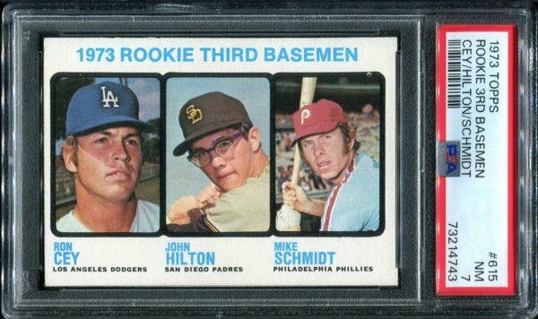 1973 Topps #615 Mike Schmidt PSA 7 Rookie Baseball Card Front