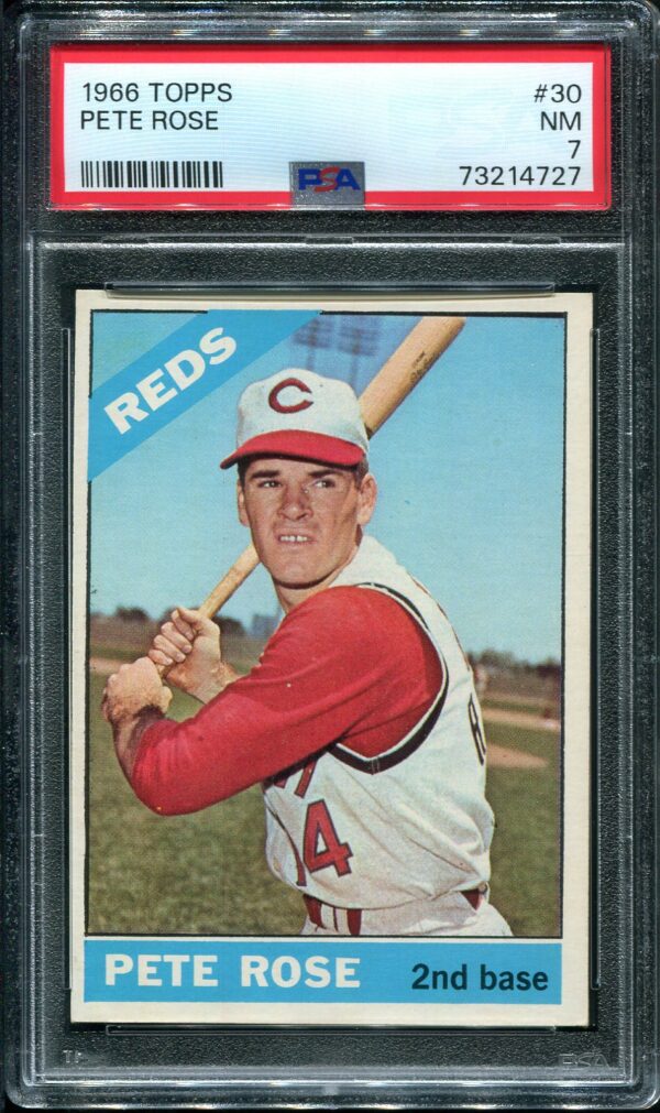 1966 Topps #30 Pete Rose PSA 7