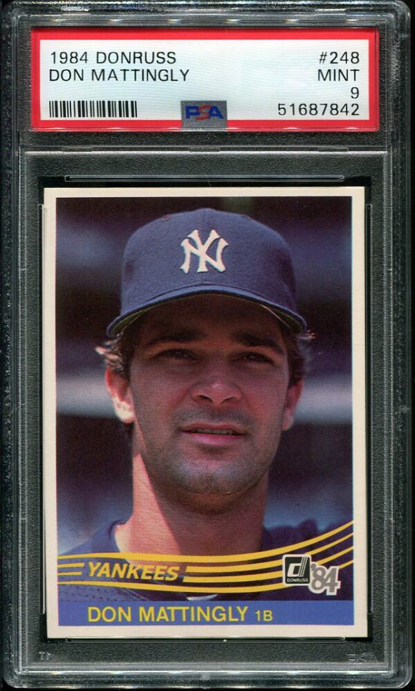 Authentic 1984 Donruss #248 Don Mattingly PSA 9 Rookie Baseball Card