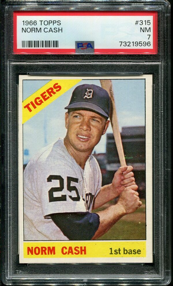 #455 Mickey Lolich - 1966 Topps Baseball Cards (Star) Graded NM+