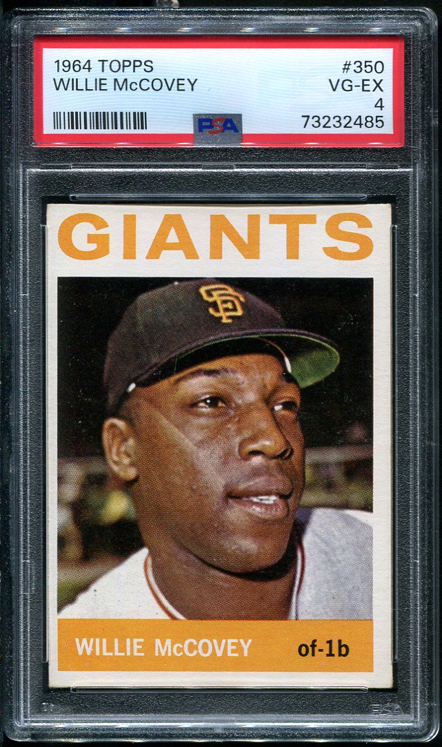 1964 Topps #350 Willie McCovey PSA 4 HOF (73232485) - All Star Cards Inc