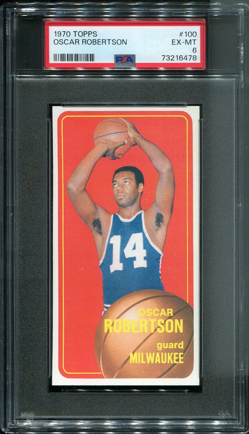 1970 Topps 100 Oscar Robertson PSA 6 HOF (73216478) All Star Cards Inc