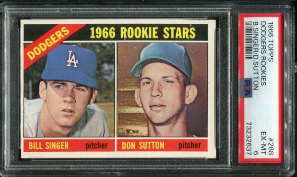 Authentic 1966 Topps #288 Don Sutton PSA 6 Rookie Baseball Card